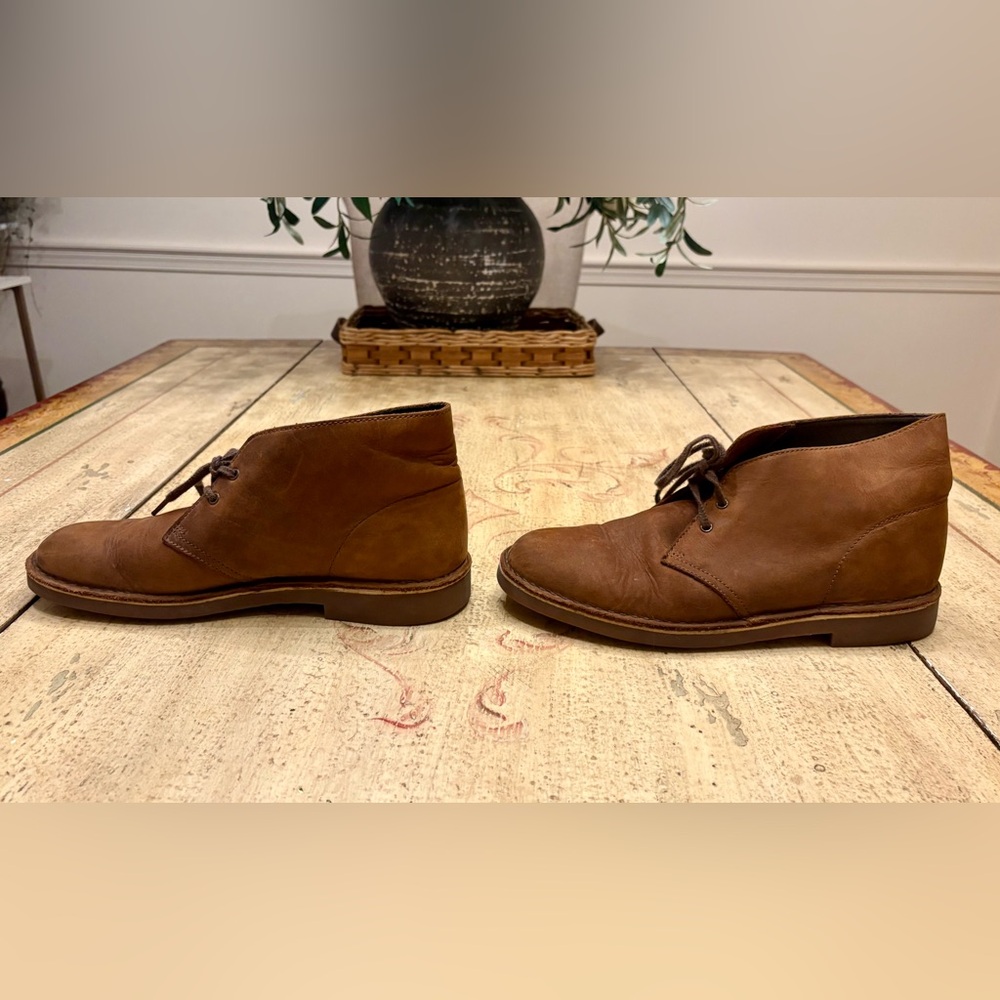 Clarks Bushacre 2 Chukka Boots Leather Brown Ankle Desert - Picture 6 of 8